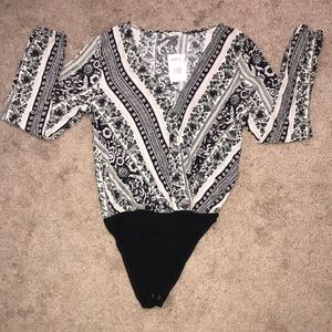 Patterned About a girl bodysuit